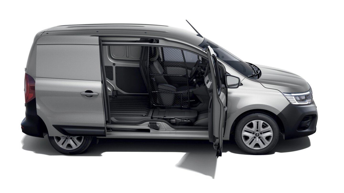 Ohne B-Säule bieter der Kangoo Van eine 1,45 Breite Ladeöffnung.