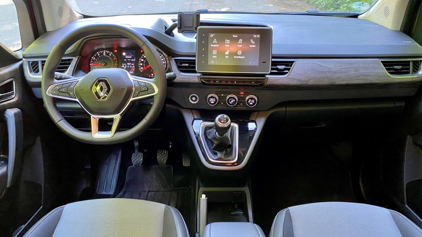 Das 8-Zoll-Display ist beim Kangoo Intens serienmäßig.