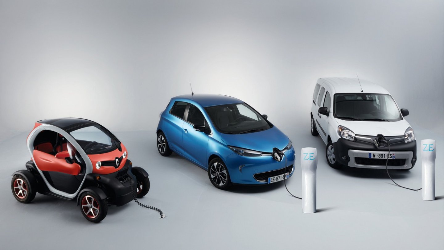 Die elektrischen Renault: Twizy, Zoe in Kangoo Z.E.