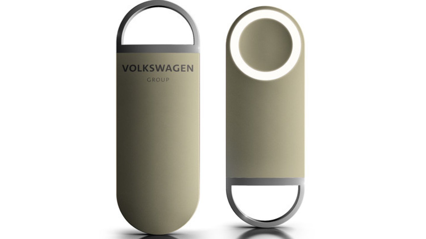 Seltsam analog: Der Knopf, der Sedric ruft.