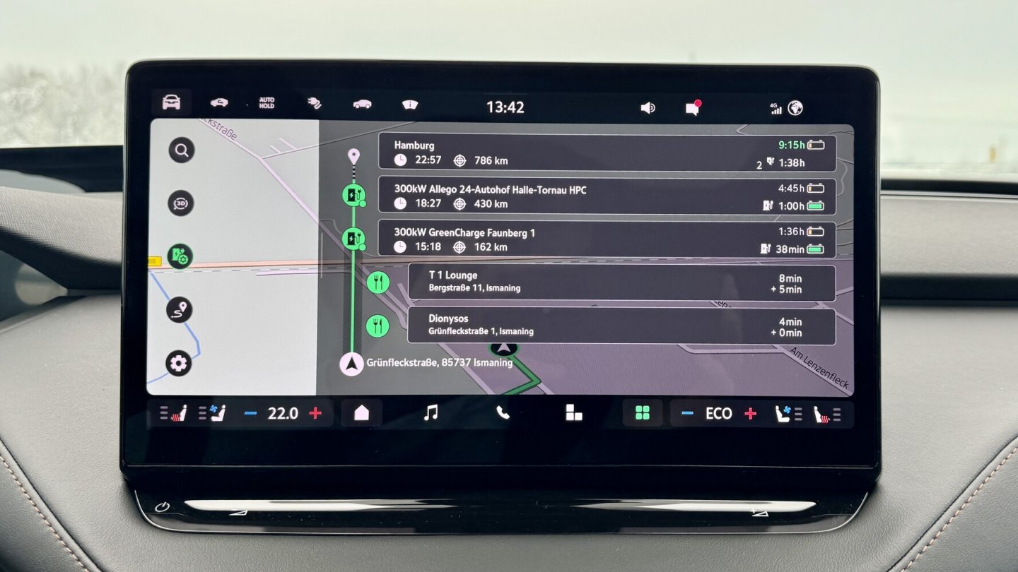 Die Navigation steuert bei Bedarf jetzt auch die Heizung des Akkus vor Ladestopps.