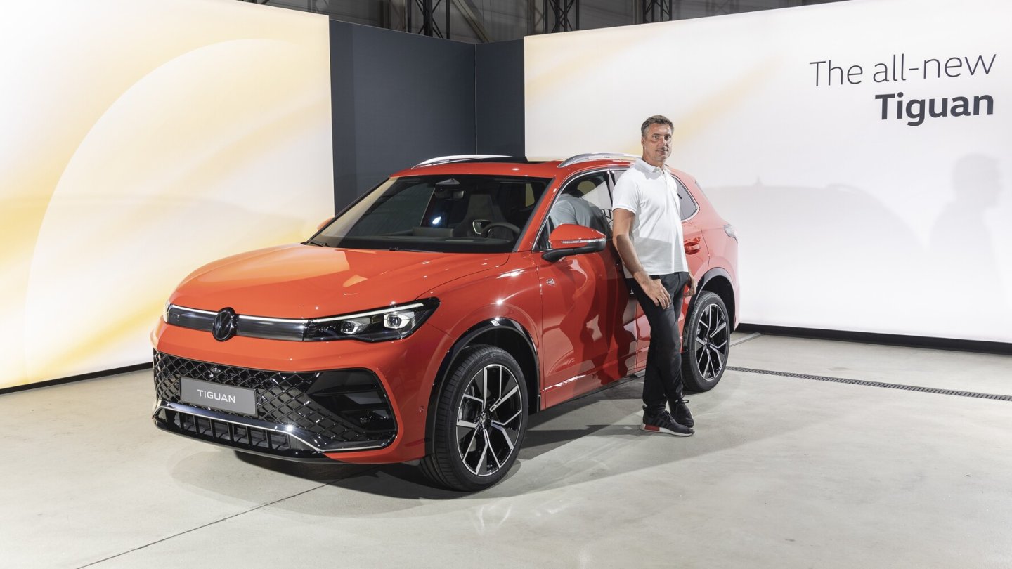 Im Frührjahr 2024 startet auch der neue VW Tiguan.