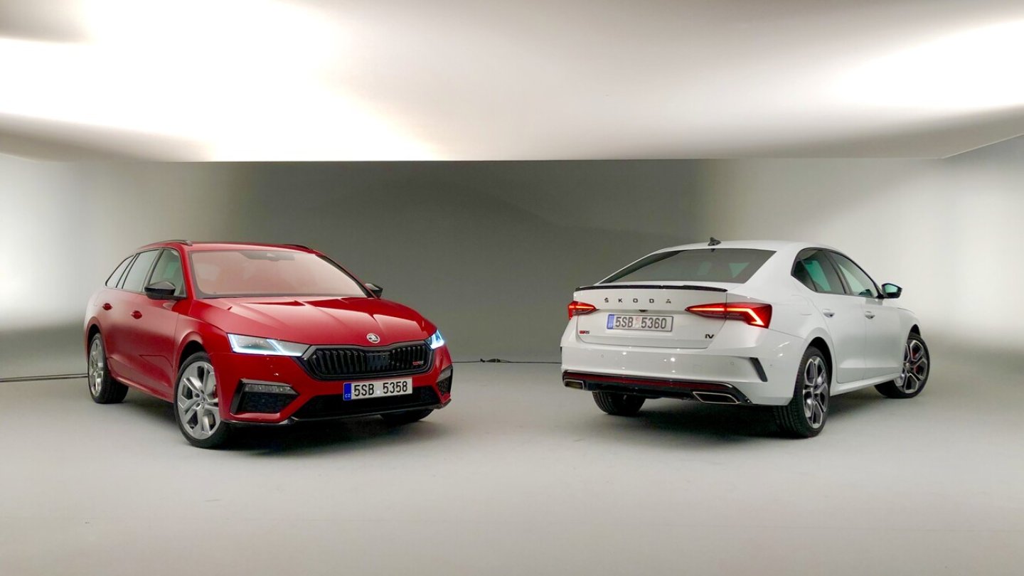 Den neuen Octavia RS gibt es wieder als Combi und Limousine.