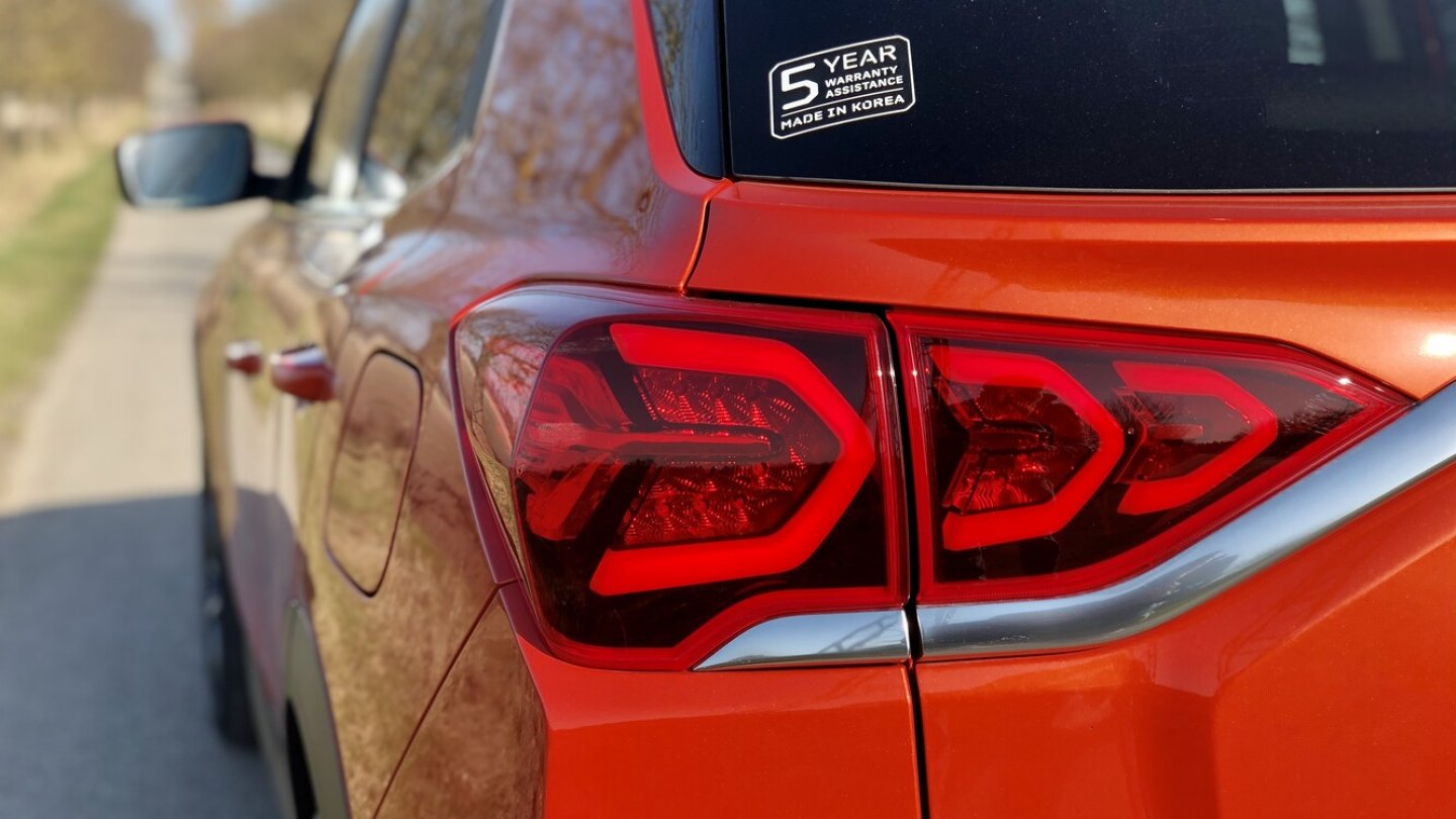 SsangYong bietet fünf Jahre Garantie, bis 100.000 Kilometer.