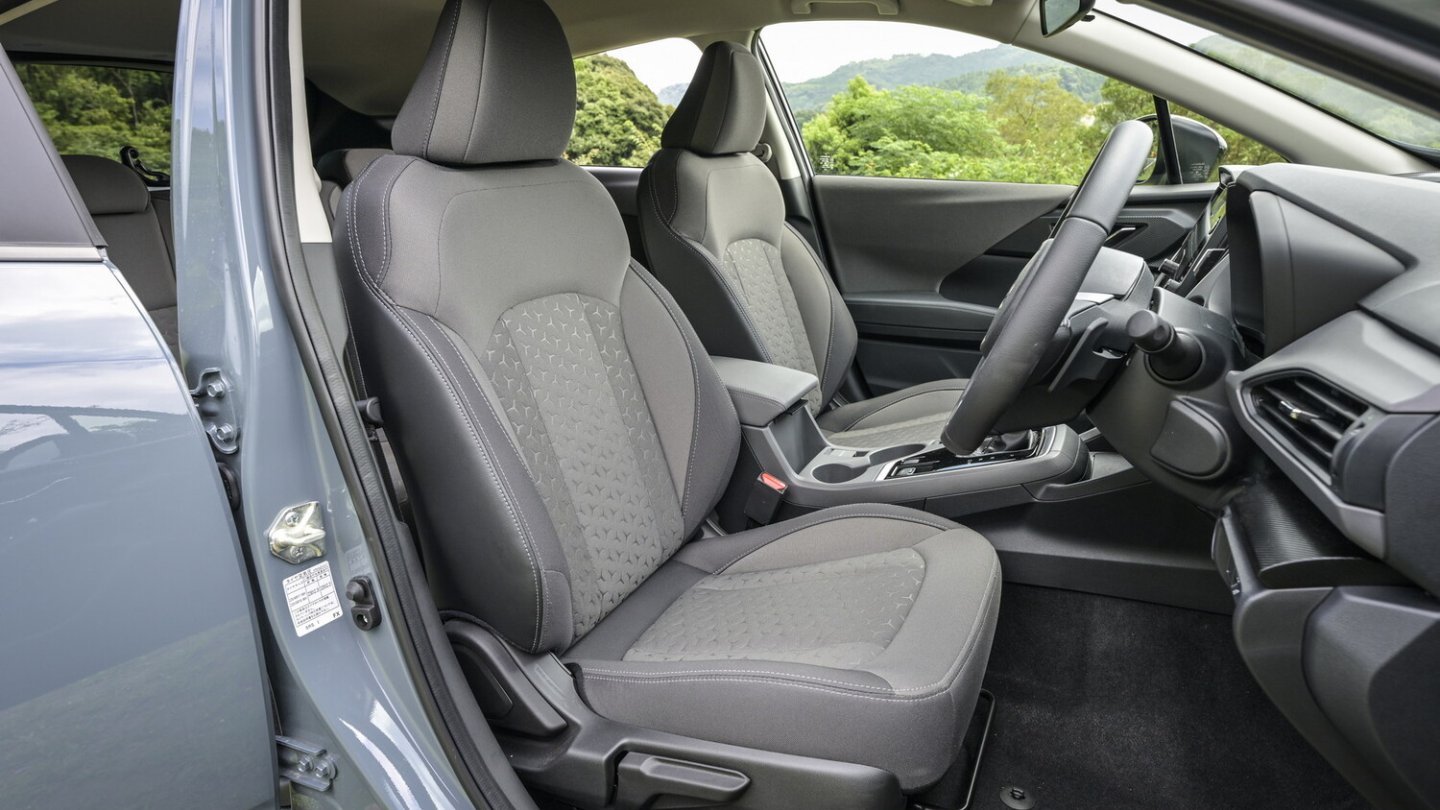 Neue Sitze im überarbeiteten Subaru Crosstrek.