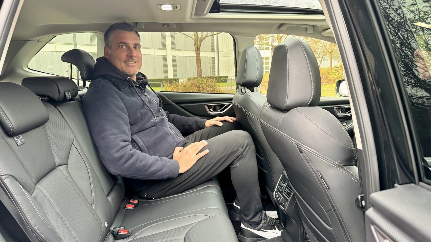 Viel Platz, auch in der zweiten Reihe.