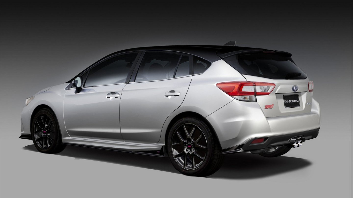 Spoiler und mittige Endrohre, aber keine neue Technik. Der Impreza STI für Japan.