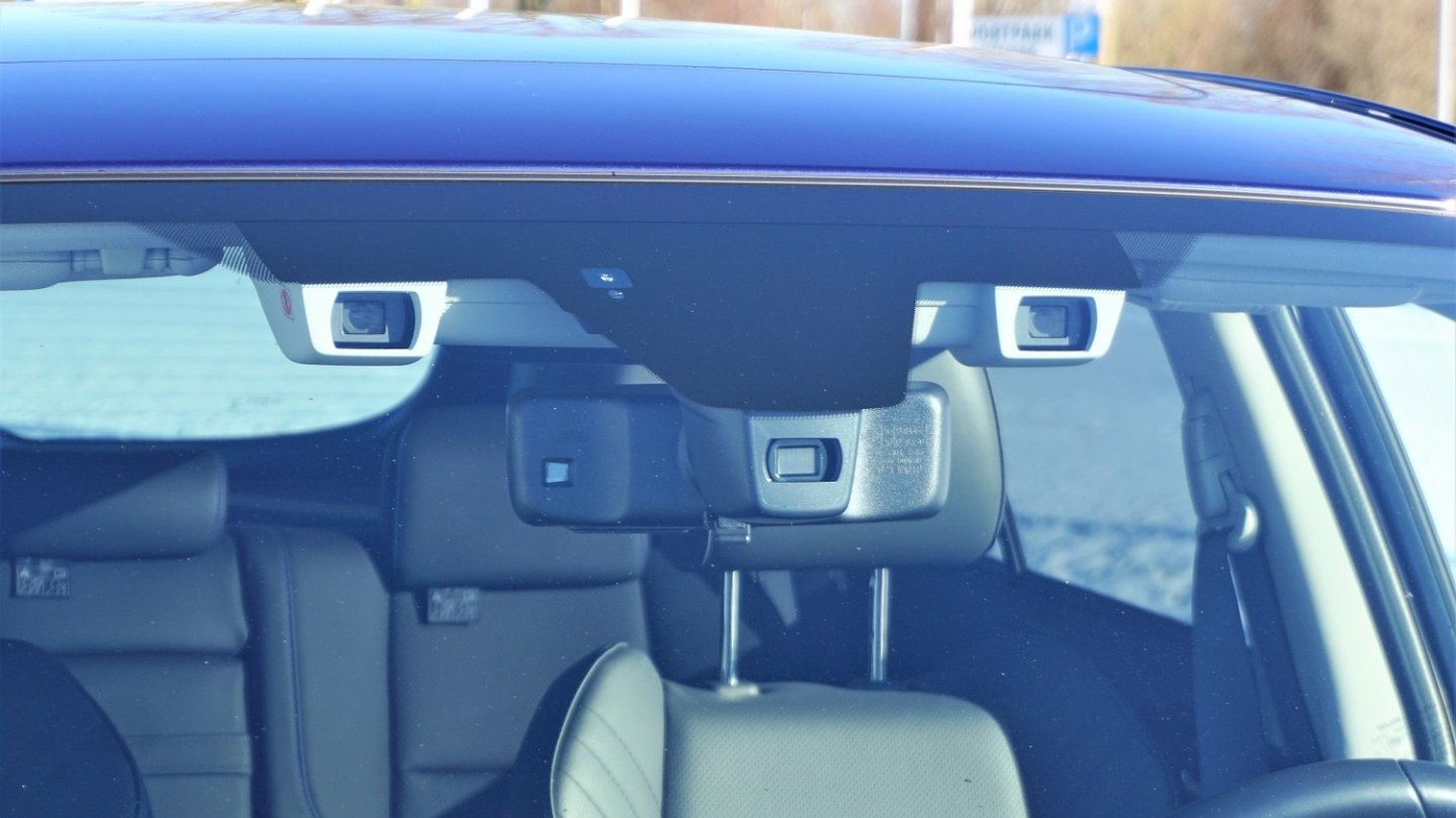 Die Kameraugen des Subaru Eyesight-Fahrassistenzsystems.