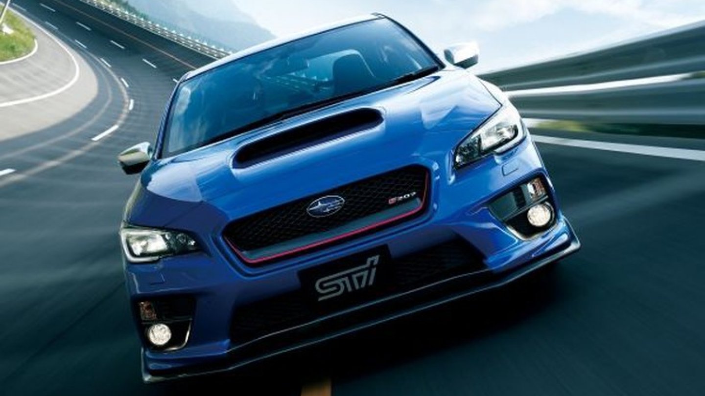 Setzt zum Überholen an: Der WRX STI mit 328 PS
