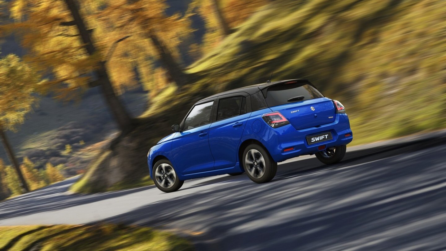 Einziger Antrieb im neuen Swift ist ein 83 PS starker Mildhbybrid-Benziner.