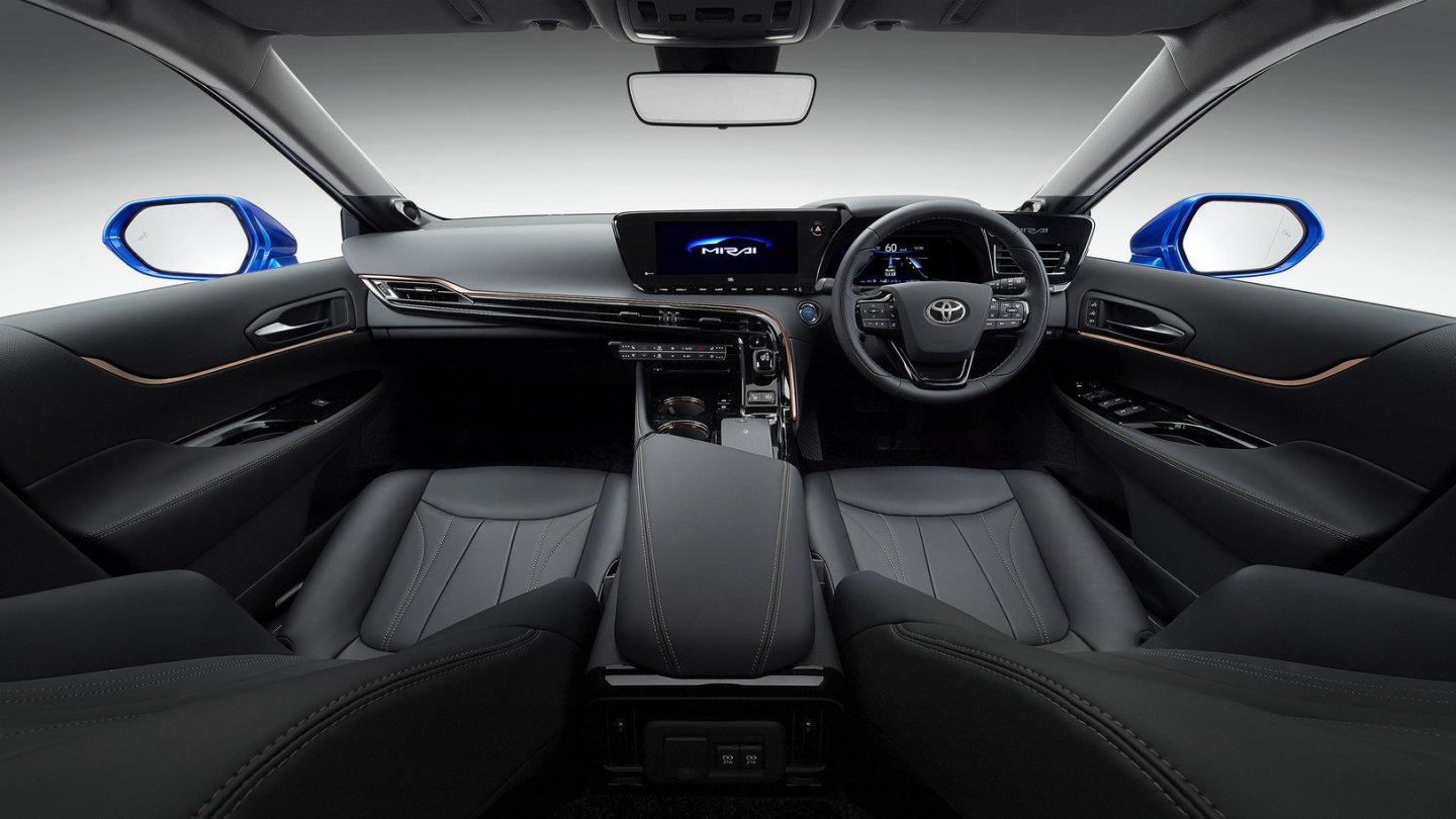 Das Cockpit des neuen Mirai.