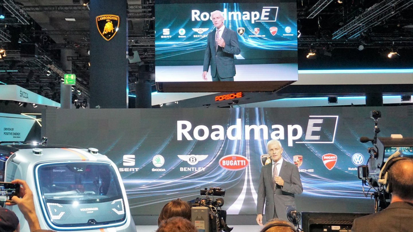 Konzernchef Matthias Müller am Vorabend der IAA 2017.