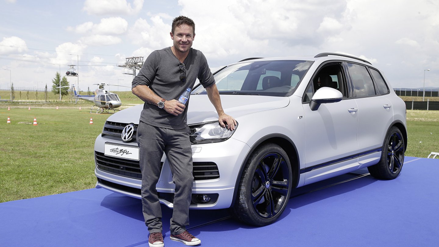 Welch' Ironie: VW-Markenbotschafter Felix Baumgartner wurde durch einen tiefen Fall berühmt