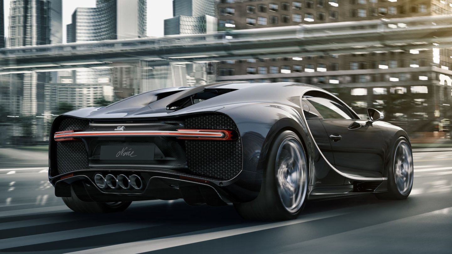 Der aktuelle Bugatti Chiron hat einen 16-Zylinder-Motor.