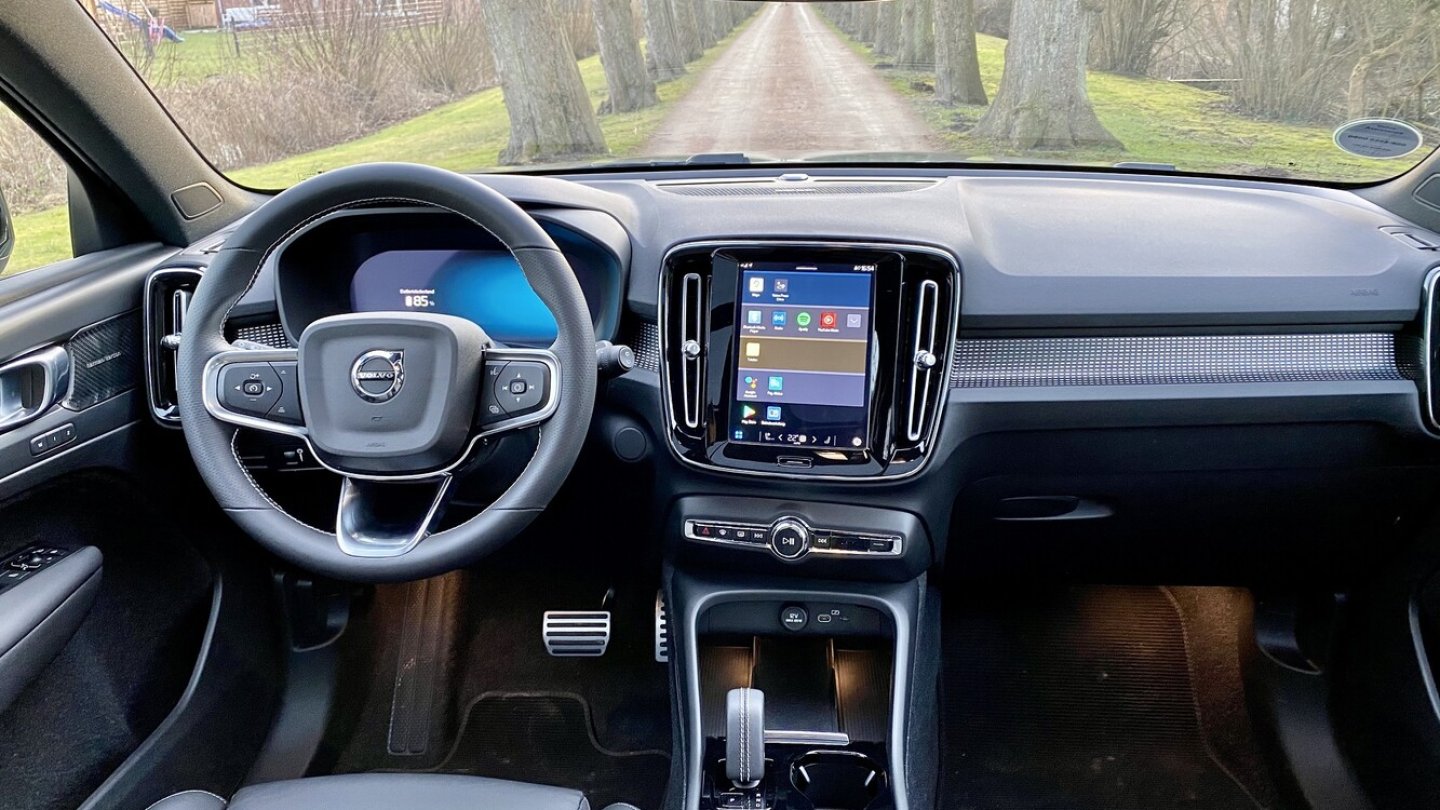 Im Bild: Das Cockpit des XC40. Der Innenraum des C40 dürfte sich davon nicht unterscheiden.