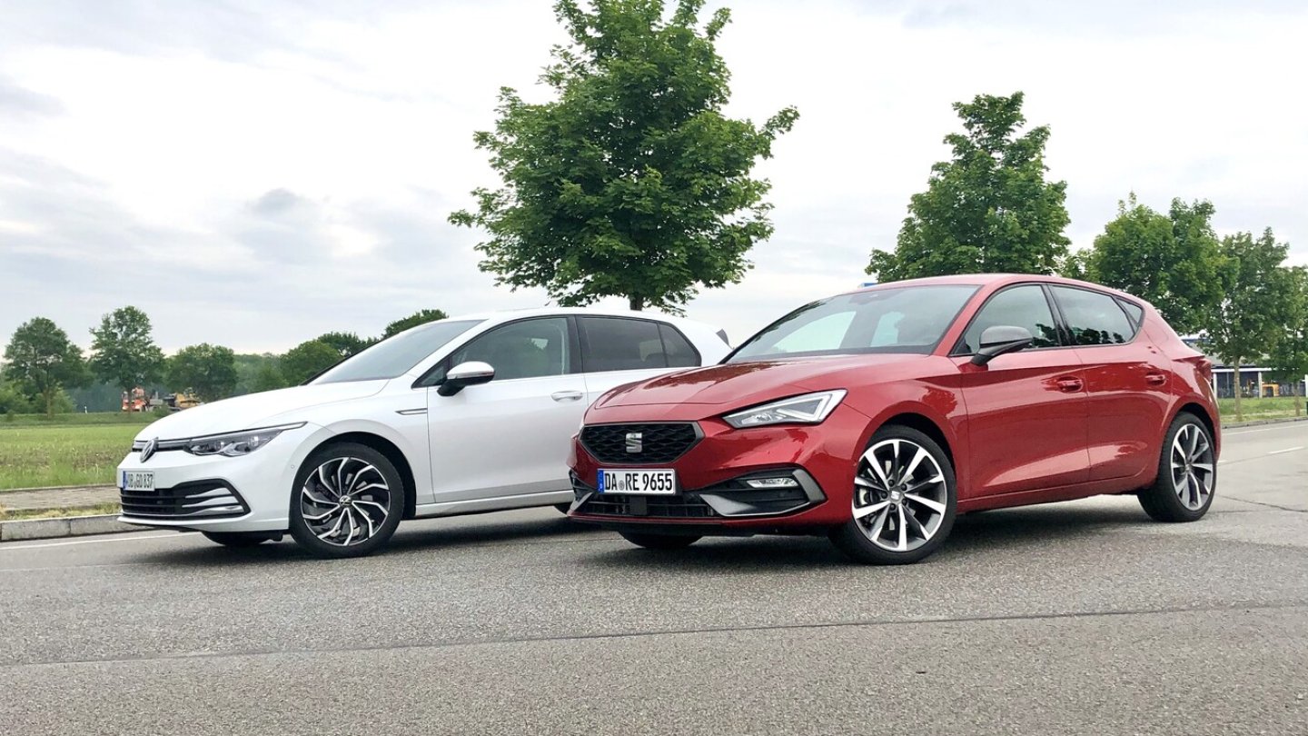 VW Golf und Seat Leon zeigen eigenständige Designsprachen.