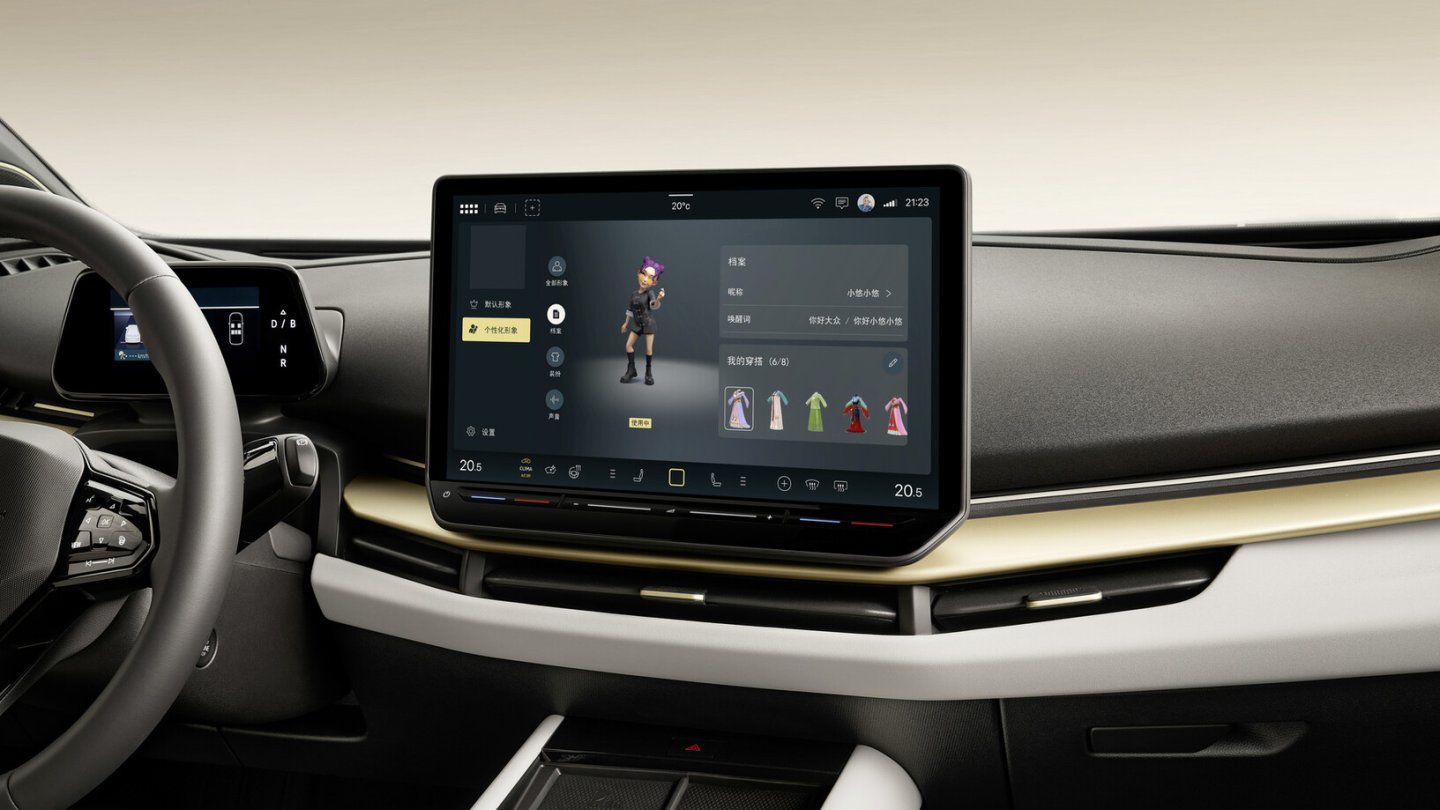 Der Avatar als Assistent im Auto ist eine Vorliebe der Kunden in China.