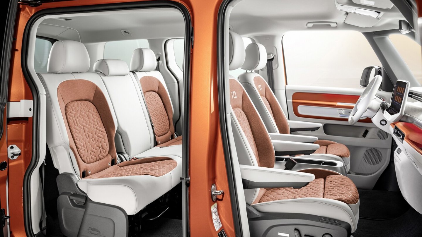 Lederelemente gibt es im ID.Buzz nicht mehr.