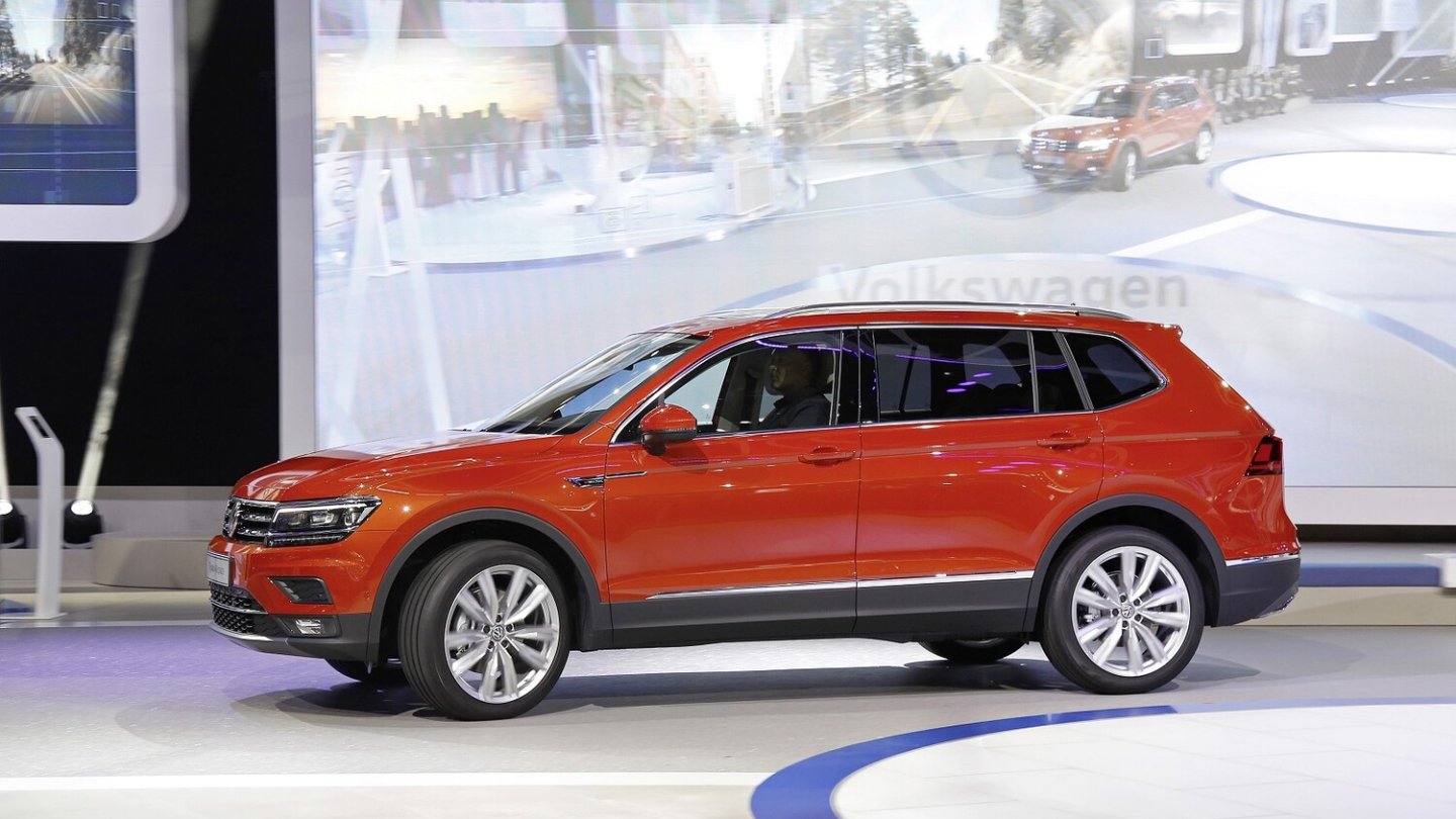 Meistgebauter VW 2019: Der Tiguan, hier als längerer Allspace.