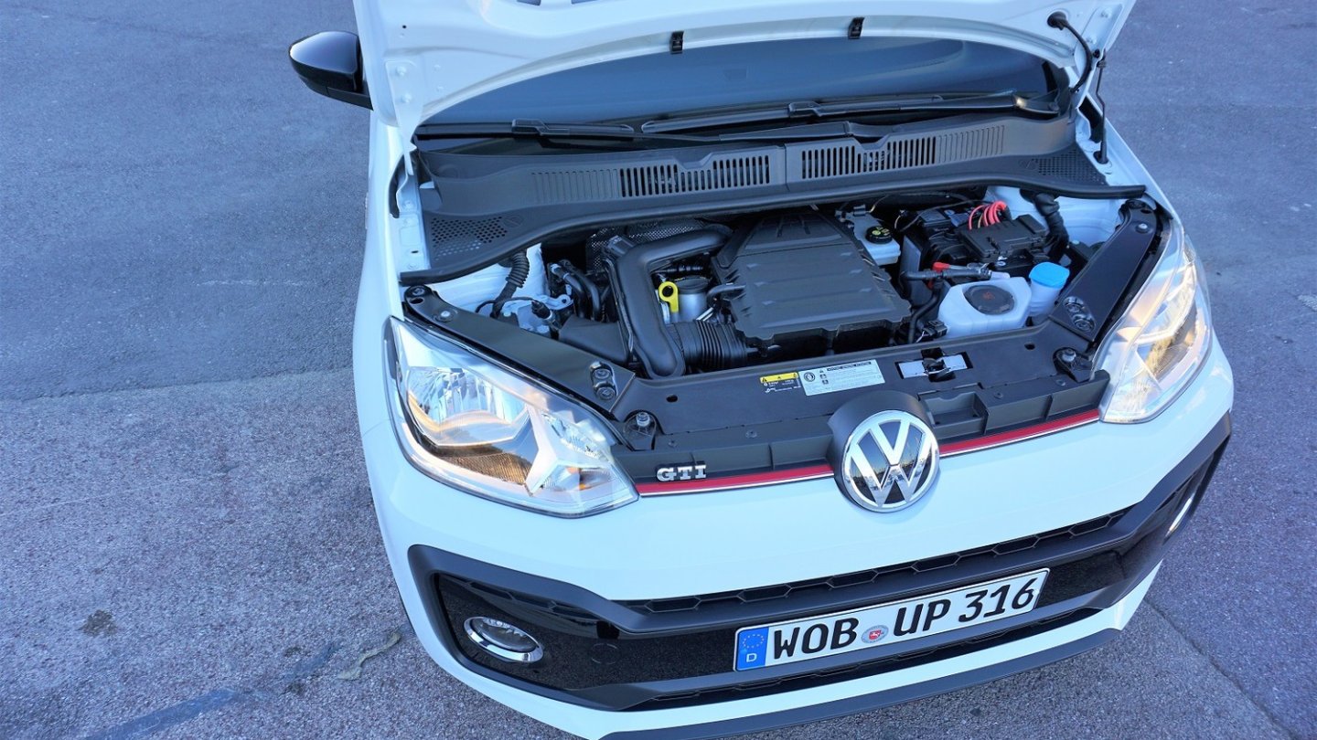 Im VW Up GTI steckt der 115 PS starke 1.0 TSI-Dreizylinder.