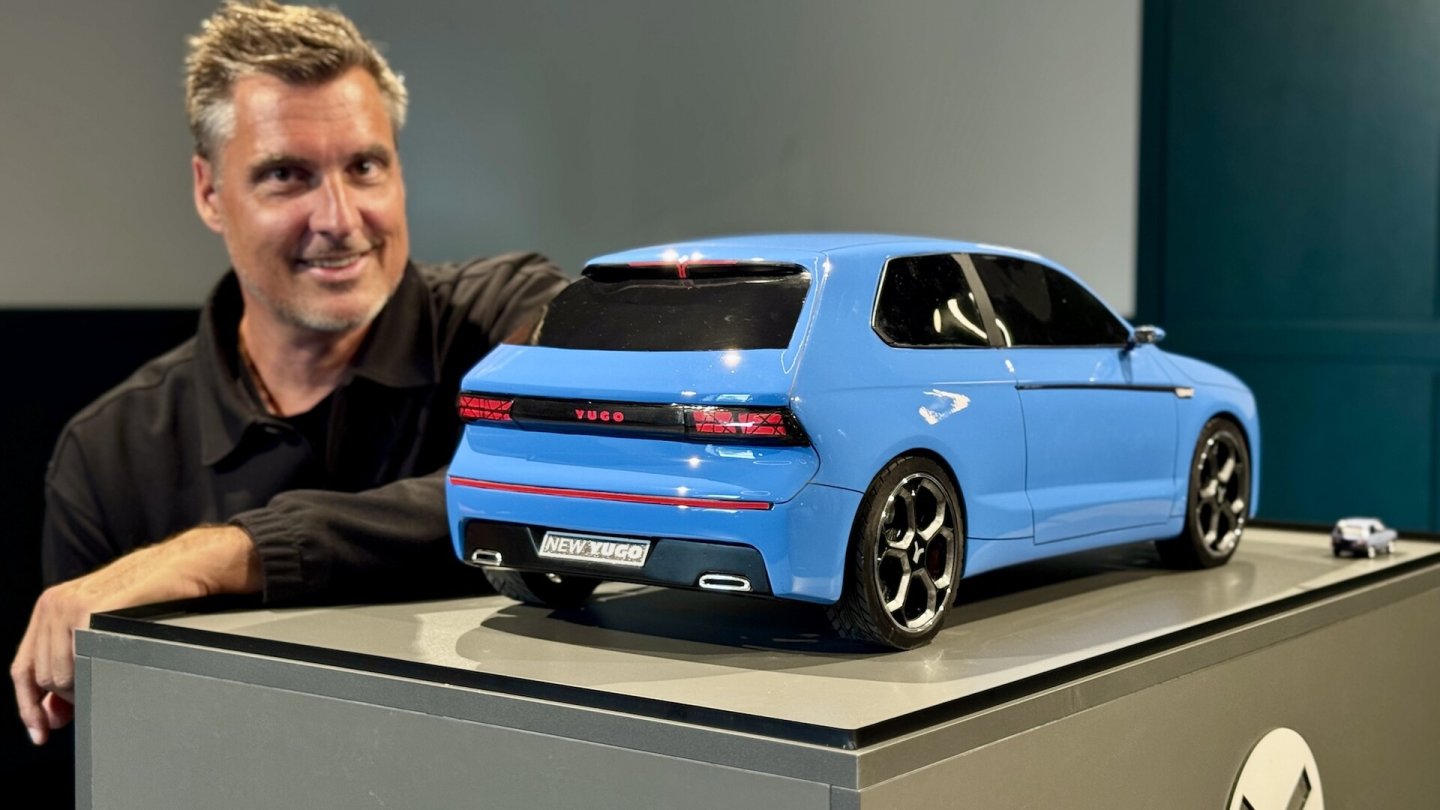 Der neue Yugo existiert aktuell nur als Design-Studie im Maßstab 1:5.