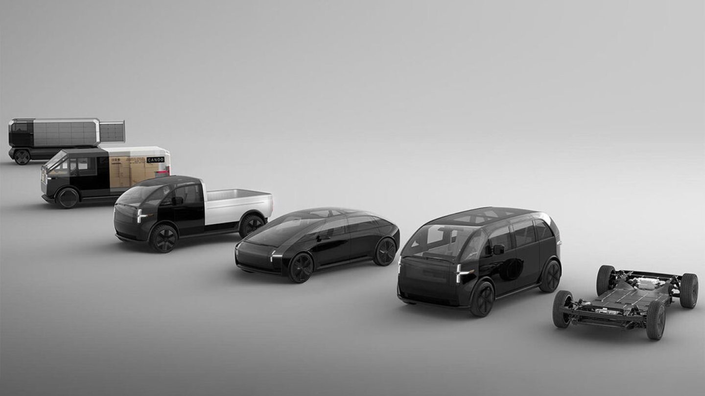 Fahrzeugkonzepte des US Start-ups Canoo.